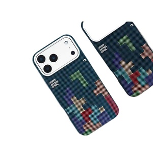 Per iPhone 17 PROMAX, custodia rigida con attacco magnetico in Kevlar a tema <span class=keywords><strong>Tetris</strong></span> russo per Apple 17, 16, 15, 14 - Product Image 2