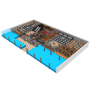 Fabbrica per adulti e bambini <span class=keywords><strong>parchi</strong></span> commerciali parco giochi al coperto trampolino Park con reti - Product Image 6