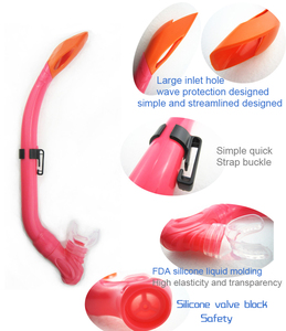 Dongguan ท่อหายใจซิลิโคนสำหรับดำน้ำตื้นสำหรับเด็กกึ่งแห้ง - Product Image 2