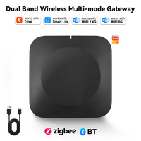 Passerelle Hub Sans Fil Double Bande Zigbee BLE Multifonctionnelle pour Système Domotique Intelligent avec Contrôle Vocal et Prise en Charge de l'Application Tuya Smart Life