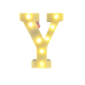 Led <b>Letter</b> Y <b>Light</b> Yellow 2000-3049k Plastic Modern Wedding Party Decoration Corded Electric - Product Image 1