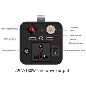 Generator daya tenaga surya portabel, stasiun daya matahari rumah portabel 110v 220v 300 v untuk rumah - Product Image 6