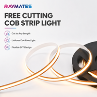Bande LED COB flexible DC24V, découpe libre, éclairage uniforme et doux pour armoire, intérieur, pliable, bande LED COB personnalisée