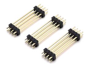 Conector de cabezal de PIN de paso de 2,54mm, doble fila, recto, plástico de dos capas SQ0.64mm H5.0mm 2*4P - Product Image 2