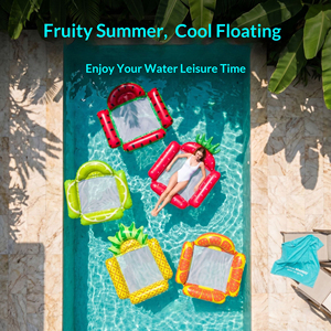4 flotteurs de piscine en forme de fruits de 48 pouces avec fond en maille, hamac de piscine portable, pour piscine, plage, lac - Product Image 4