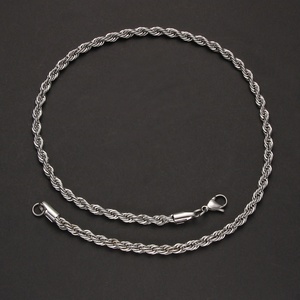 Trendy Unisex Gold Plated Stainless Steel Water-wave <b>Chains</b> Necklaces Designer Minimalist Parties High Quality Wholesale - Product Image 4