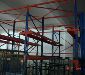 Estante de almacenamiento industrial de almacén, estante de almacenamiento de palés con estante, estante de acero industrial - Product Image 1