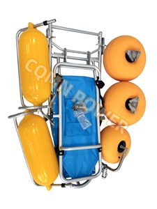 Cadeira de rodas de praia Dobrável Todo o Terreno Praia Sand & Sea Cadeira de Mobilidade 3-em 1 Pneus de Balão Resistente à corrosão - Product Image 2