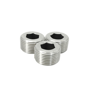 Stainless Steel Hex <b>Socket</b> <b>Plug</b> 1/2 Inch For Automotive Plumbing Traps - Product Image 3