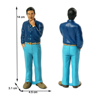 Juego de 8 Figuras de Familia Hispano-Latina, Figuras de Personas de Varias Generaciones, Juguete para Preescolar, Aula, Juego de Roles Multicultural