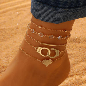 यूरोपीय अमेरिकी क्रॉस-बॉर्डर मल्टी-लेयर मिश्र धातु गोल्ड प्लेटेड जियोमेट्रिक ट्रेंडी सेक्सी बहुमुखी समुद्र तट स्टैकिंग - Product Image 6