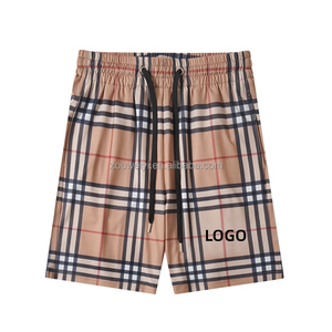 Pantalones Cortos de Diseñador con Bolsillos y Cordones Ajustables, Pantalones de Marca de Alta Calidad, Pantalones Cortos de Playa Color Caqui para Hombre, Moda Burb, Venta al Por Mayor - Product Image 1