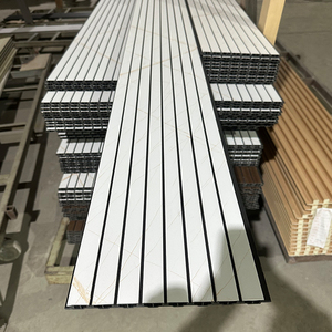 New Arrival màu trắng bằng Gỗ nhựa composite WPC <span class=keywords><strong>Panel</strong></span> tường de madera WPC - Product Image 1