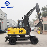 Nouveau produit excavatrice tout terrain de 6 tonnes chantiers de construction de routes excavatrice à levage hydraulique excavatrice à 4 roues motrices