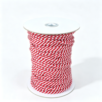 Cordon tressé personnalisé en polyester DTY à 8 brins, creux, 1-12 mm, 350 couleurs, écologique, pour vêtements, sacs et textiles de maison