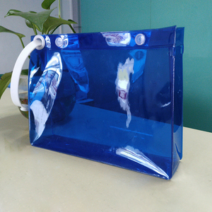 Borsa per il Trucco Impermeabile Nera Personalizzabile di Alta Qualità con Logo, Sacchetto in Plastica con Chiusura a Zip per Imballaggio - Product Image 3