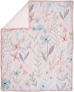 <strong>Baby</strong> Blooms 3-Piece Pink Floral/Butterfly <strong>Baby</strong> Crib <strong>Bedding</strong> <strong>Set</strong> - Product Image 3