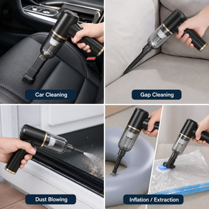 6000Pa <b>Portable</b> Cordless Handheld Car <b>Vacuum</b> Cleaner Brushed Motor 4 in 1 Air Blower Inflator OEM ODM Private Label Bulk Supply - Product Image 3