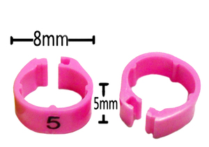 Bagues de patte de <span class=keywords><strong>pigeon</strong></span> numérotées de 1 à 100, diamètre 9 mm - Product Image 3