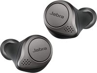 Écouteurs sans fil Jabra Elite 75t avec réduction active du bruit, 28h d'autonomie, ajustement confortable, étui de charge en titane