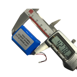Li Ion battery 3.7 V 2000 mah DTP803040 2 P1S for GPS tracking device - Product Image 2