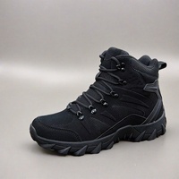 Bottes tactiques pour hommes avec semelle en caoutchouc imperméable pour l'extérieur, doublure en maille légère pour la randonnée estivale et hivernale, l'entraînement