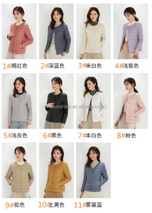 Veste matelassée ultra légère pliable en duvet de canard blanc pour <span class=keywords><strong>femme</strong></span>, <span class=keywords><strong>doudoune</strong></span> à carreaux - Product Image 3
