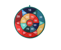Service tout-en-un 2024 : cible de fléchettes magnétique en tissu avec balles collantes pour enfants, jeu d'intérieur 45 cm, personnalisable