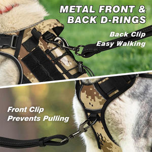 เสื้อกั๊กไนลอนสะท้อนแสงสำหรับสุนัขเสื้อกั๊กฝึกสุนัขขนาดใหญ่ปรับแต่งได้มีหลายสี - Product Image 3