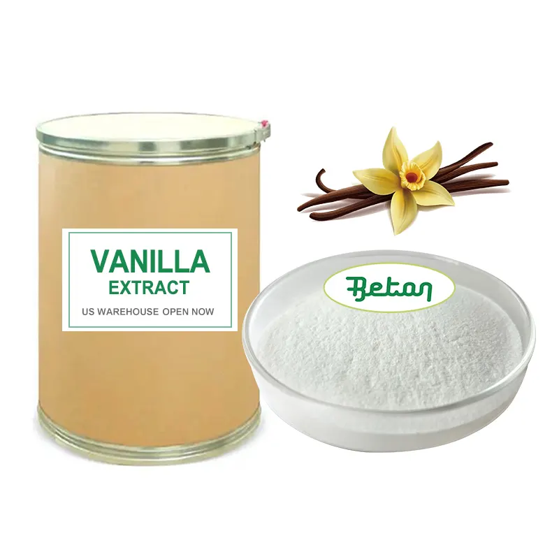 Beton cung cấp tinh khiết tự nhiên thực phẩm hữu cơ flavour Vanilla đậu chiết xuất bột số lượng lớn Halal axit citric