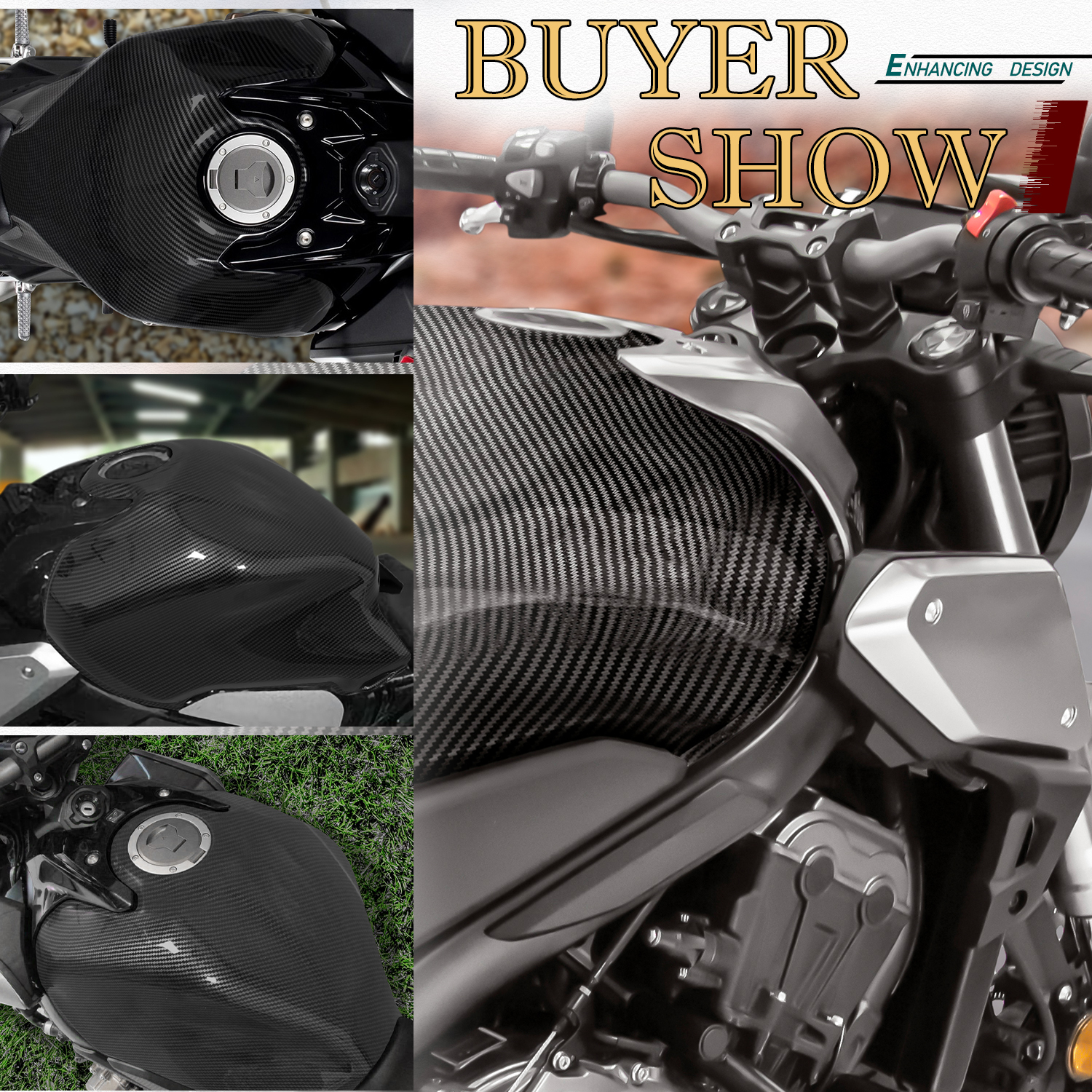XXUN Motorcycle Accessories - CB650R & CBR650R Tank Covers