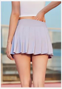 高品质速干百褶网球裙中腰可爱运动网球健身裙 - Product Image 3