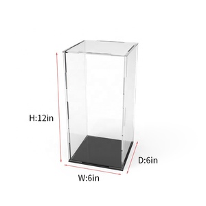 Trường hợp hiển thị bức tượng Acrylic trong suốt cao để hiển thị đồ chơi thiết kế giá thanh lịch - Product Image 3