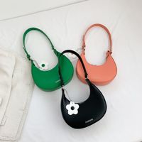 Sac à main demi-lune tendance pour femme, best-seller 2026, sac sous le bras de haute qualité, bandoulière unique, en PU avec fermeture éclair