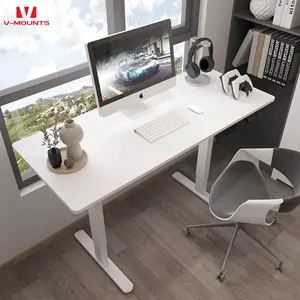 V-mounts ErgoFusion ergonomic modern office desk with dual motors & Stop function in case of obstruction VM-JSD2-02-2P