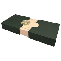 Nouvelle boîte en papier avec logo personnalisé créatif avec double couvercle, étiquette de scellement, boîte cadeau spéciale