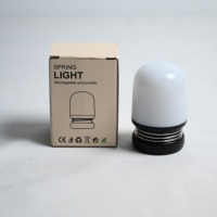Yarrae USB Rechargeable Mini LED Veilleuse Presse Contrôle Lampes Portables avec Luminosité Réglable pour Chambre d'Enfants