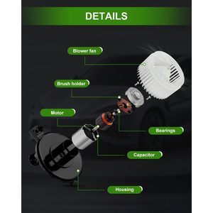 Motor de Ventilador de Calefacción Scitoo con Jaula de Ventilador Delantera 700159 para Buick Park Avenue V6 3.8L 2000 2001 2002 2003 2004 2005 - Product Image 4