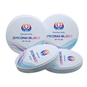 Discos de circonia Dental multicapa ST, venta al por mayor, disponible en un tamaño de 95mm. Estos discos están hechos de bloques de circonita multicapa