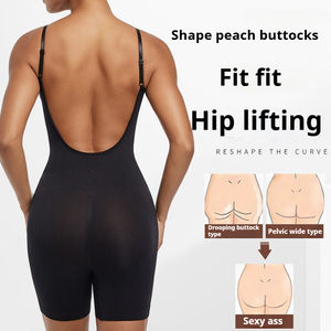 Body Gainant Personnalisé Dos Nu pour <span class=keywords><strong>Femme</strong></span> Effet Remonte-Fesses Contrôle du Ventre Sans Couture et Respirant en Nylon pour Adultes - Product Image 2