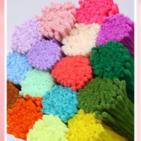 Lot de 100 bâtonnets en fil de fer pelucheux de 8 mm pour projets d'artisanat DIY, fournitures pour événements et fêtes, cadeaux