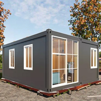 Kit de structure rectangulaire respirante en panneaux sandwich d'acier, épaisseur standard, pour maison préfabriquée moderne, villa, hôtel, conteneur préfabriqué 1