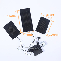 Coussin chauffant électrique USB en fibre de carbone flexible et imperméable personnalisé 5v pour veste
