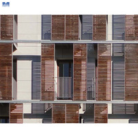 Persianas de Aluminio Verticales para Exteriores, con Marco Estándar para Panel Solar, Material Metálico, Motorizadas, Tipo Jaluzas
