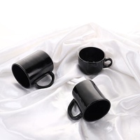 Vente en gros de tasses en verre opale de luxe modernes, écologiques, résistantes à la chaleur, de 8 oz, de couleur noire, élégantes et personnalisées, de la marque Garbo, à prix abordable, pour le thé et le camping