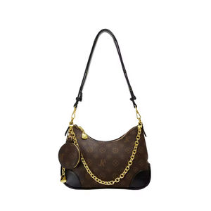 Sac à main de haute couture de formation européenne - Sac à bandoulière en cuir pleine fleur de qualité supérieure avec fermeture éclair et quincaillerie architecturale - Product Image 1