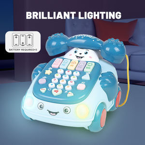 Zhorya tirer intelligent musical multi-fonction téléphone voiture jouets dessin animé bébé téléphone jouets avec musique - Product Image 3