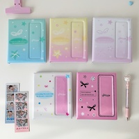 Album de rangement pour cartes d'idoles Kpop 2025, album à quatre panneaux, album long pour filles, album à grandes têtes, album à autocollants, album de rangement de 6 pouces