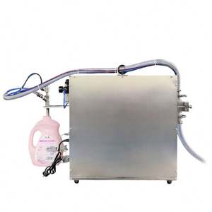 Máquina de llenado, sellado y tapado semiautomática neumática de sobremesa para bolsas con boquilla (doypack) de yogur, champú, loción, líquido y aceite - Product Image 4