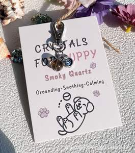 Collier pour animaux de compagnie en cristal naturel durable, pendentif décoratif, perles de cristal, collier pour chien, vintage élégant - Product Image 4